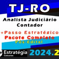 TJ RO Analista Judiciario Contador curso 2024