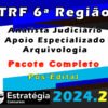 TRF 6a Analista Judiciario Apoio Especializado Arquivologia 2024 curso