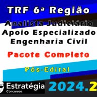 TRF 6a Regiao Analista Judiciario Apoio Especializado Engenharia Civil curso 2024