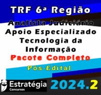 TRF 6a Regiao Analista Judiciario Apoio Especializado Tecnologia da Informacao curso 2024