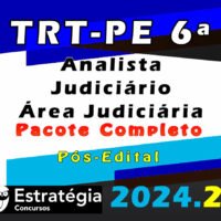 TRT PE 6a Regiao Analista Judiciario Area Judiciaria curso 2024