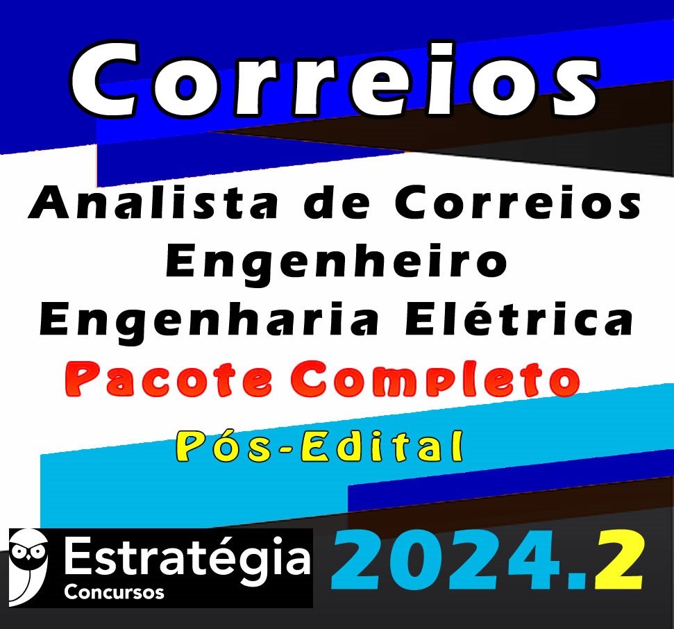 correios Analista de Correios Engenheiro Engenharia Eletrical curso 2024
