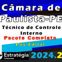 Camara de Paulista PE Tecnico de Controle Interno curso 2024