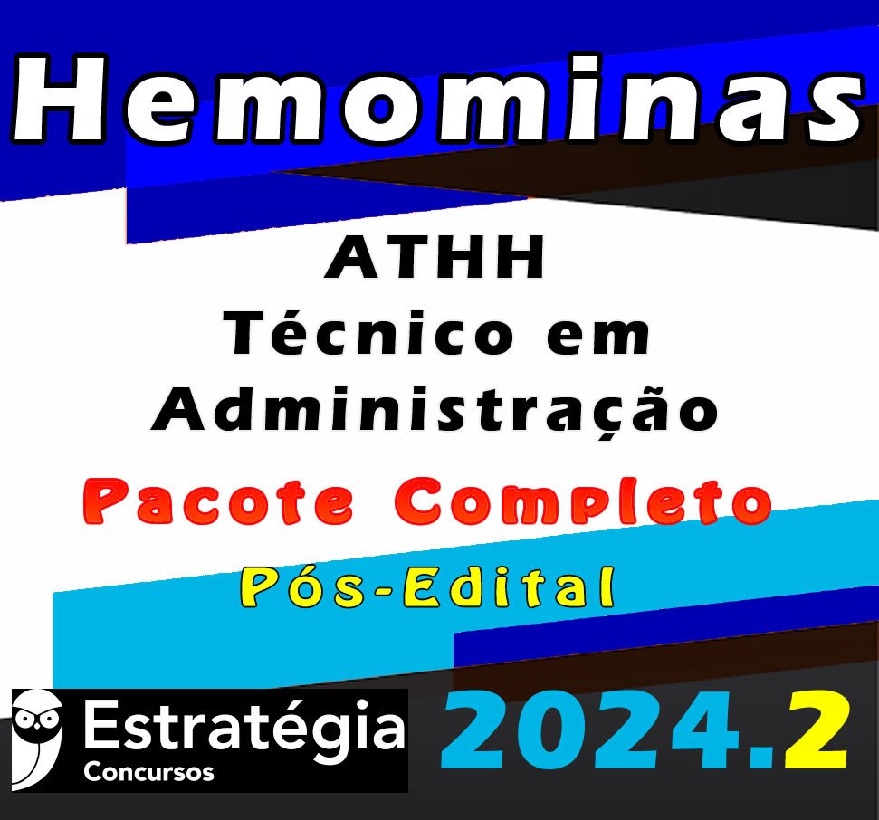 Hemominas ATHH Tecnico em Administracao curso 2024