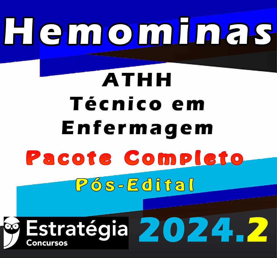 Hemominas ATHH Tecnico em Enfermagem curso 2024
