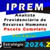 IPREM Cerqueira Cesar Analista Previdenciario de Recursos Humanos Pacote 2024 curso