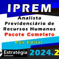 IPREM Cerqueira Cesar Analista Previdenciario de Recursos Humanos Pacote 2024 curso