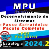 MPU Analista Desenvolvimento de Sistemas disciplinas 2024 
