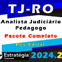 TJ RO Analista Judiciario Pedagogo curso 2024