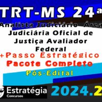 TRT MS 24a Regiao Analista Judiciario Area Judiciaria Oficial de Justica Avaliador Federalcurso 2024