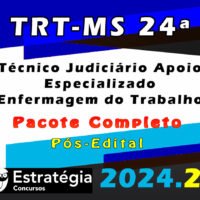 TRT MS 24a Regiao Tecnico Judiciario Apoio Especializado Enfermagem do Trabalho curso 2024