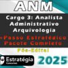 ANM Cargo 3 Analista Administrativo Arquivologia curso 2024