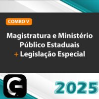 COMBO V MAGISTRATURA E MINISTERIO PUBLICO ESTADUAIS LEGISLACAO PENAL ESPECIAL