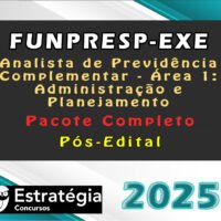 FUNPRESP EXE Analista de Previdencia Complementar Area 1 curso 2024