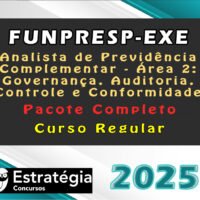 FUNPRESP EXE Analista de Previdencia Complementar Area 2 curso 2024