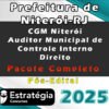 Prefeitura de Niteroi RJ CGM Niteroi Auditor Municipal de Controle Interno Direito curso 2024