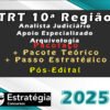 TRT 10a Regiao Analista Judiciario Apoio Especializado Arquivologia curso 2025