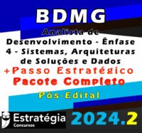 BDMG Analista de Desenvolvimento Enfase 4 Sistemas Arquiteturas de Solucoes e Dados curso