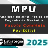 MPU (Analista do MPU - Mecânica) - Estrategia 2025 Pós Edital - Pacote Completo