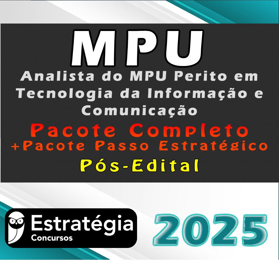 MPU Analista do MPU Perito em Tecnologia da Informacao e Comunicacao CURSO 2025