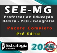 SEE MG Professor de Educacao Basica PEB Geografia curso 2025