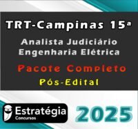TRT Campinas 15a Regiao Analista Judiciario Engenharia Eletrica curso 2025