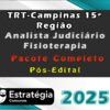 TRT Campinas 15a Regiao Analista Judiciario Fisioterapia