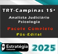 TRT Campinas 15a Regiao Analista Judiciario Psicologia curso 2025