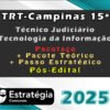 TRT Campinas 15a Regiao Tecnico Judiciario Tecnologia da Informacao curso 2025