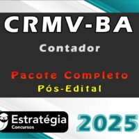 CRMV BA Contador Pacote 2025 Pos Edital curso