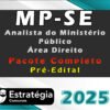 MP SE Analista do Ministerio Publico Area Direito Pacote cursio