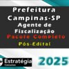 Prefeitura Campinas SP Agente de Fiscalizacao Pacote Teorico Estrategia 2025 Pos Edital