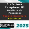Prefeitura Campinas SP Analista de Processos Pacote Teorico Estrategia 2025 Pos Edital