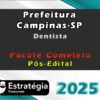 Prefeitura Campinas SP Dentista Pacote Teorico Estrategia 2025 Pos Edita