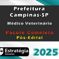 Prefeitura Campinas SP Medico Veterinario Estrategia 2025 