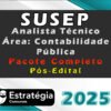 SUSEP Analista Tecnico Area Contabilidade Publica Pacote 2025 Pos Edital CURSO