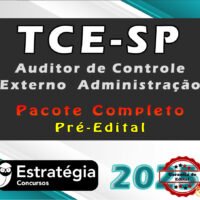 TCE SP Auditor de Controle Externo Administracao
