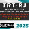 TRT RJ Analista Judiciario Especialidade Contabilidade Pacotaco curso 2025