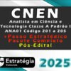 cnen Analista em Ciencia e Tecnologia Classe A Padrao I ANA01 Codigo 201 a 205 curso 2025 1