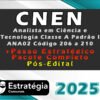 cnen Analista em Ciencia e Tecnologia Classe A Padrao I ANA02 Codigo 206 a 210 curso 2025