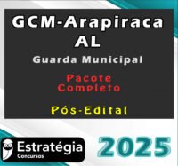 GCM Arapiraca AL guarda 2025 curso