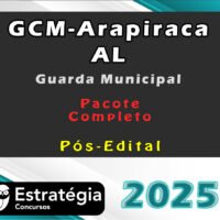 GCM Arapiraca AL guarda 2025 curso