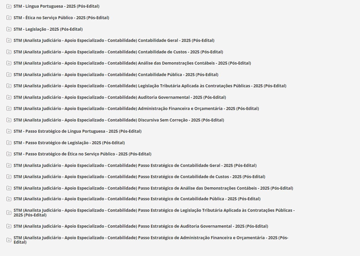 STM (Analista Judiciário - Apoio Especializado - Contabilidade)