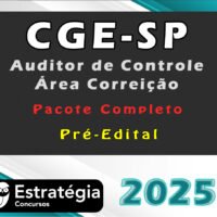 CGE SP Auditor de Controle Area Correicao 2025