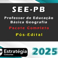 SEE PB Professor de Educacao Basica Geografia 2025