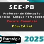 SEE-PB (Professor de Educação Básica - Língua Portuguesa) Pacote Téorico - Pós-Edital - Estrategia 2025