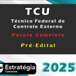 TCU (Técnico Federal de Controle Externo) Pacote Teórico- Estrategia 2025