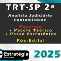 TRT SP 2a Regiao Analista Judiciario Contabilidade 2025 curso