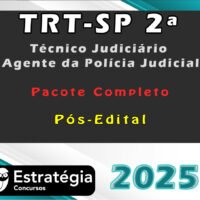 TRT SP 2a Regiao Tecnico Judiciario Agente da Policia Judicial 2025 curso
