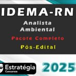 IDEMA-RN (Analista Ambiental) Pacote Completo - Pós-Edital - Estrategia 2025